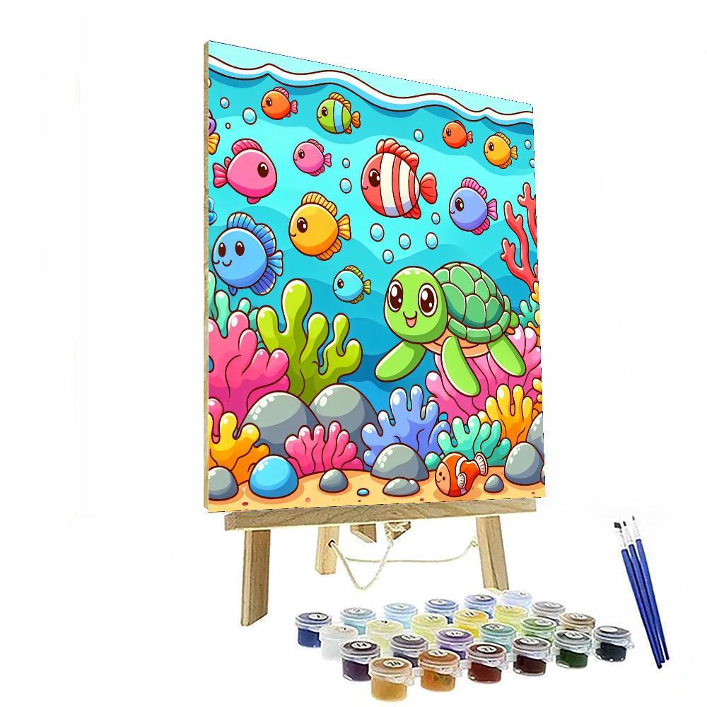 Exploring Underwater Wonders Number Painting
