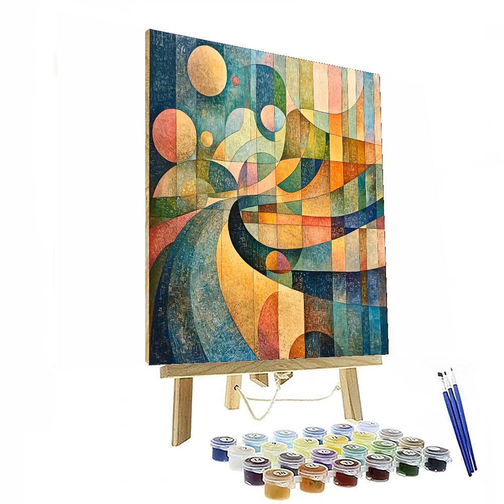 Paul Klee Inspired Musical Whispers  Number Painting