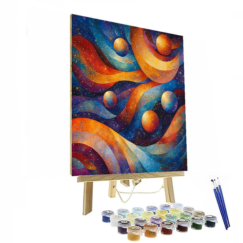Wassily Kandinsky Inspired Celestial Planets  Paint By Numbers Kits