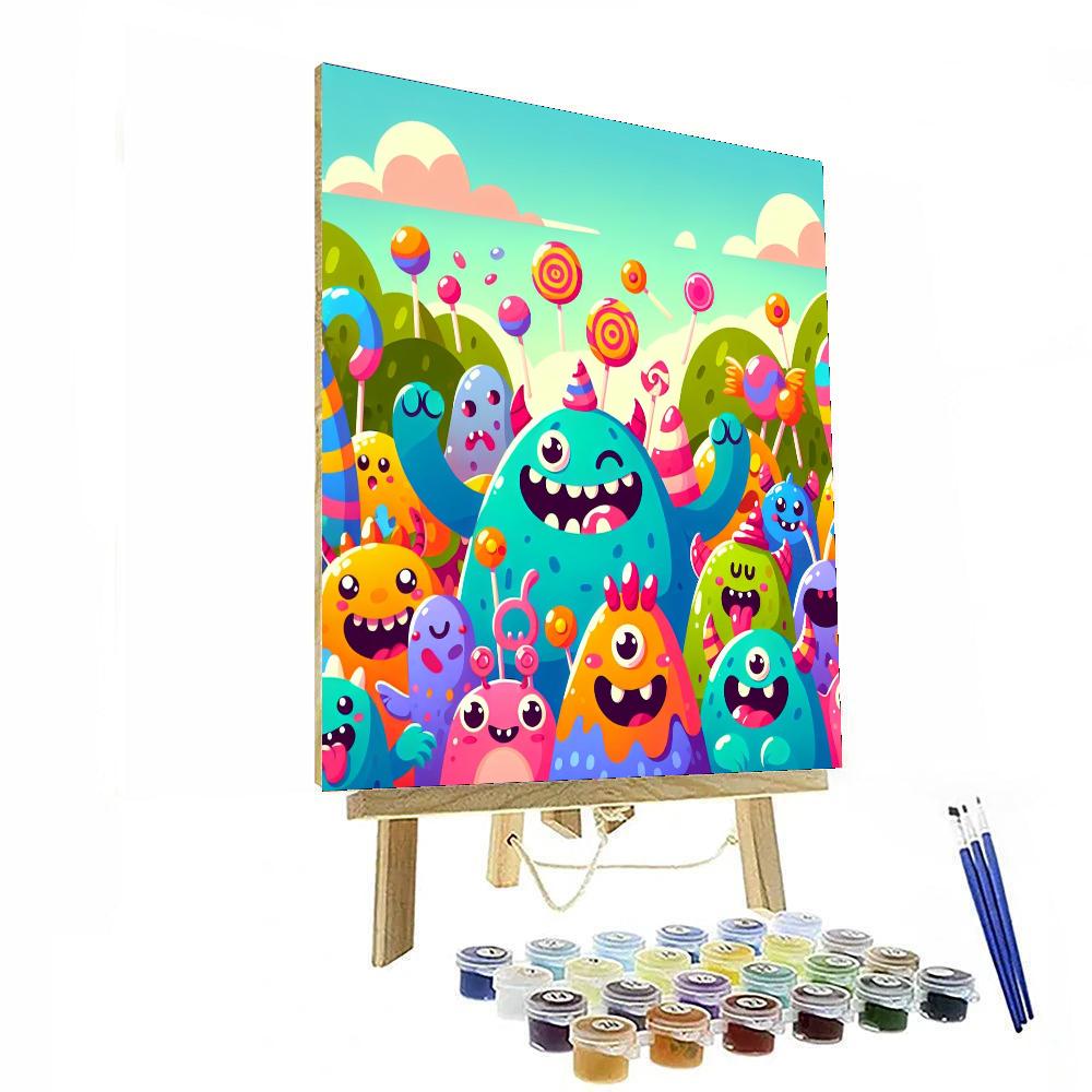 Super Cute Monsters Numbered Painting Kits