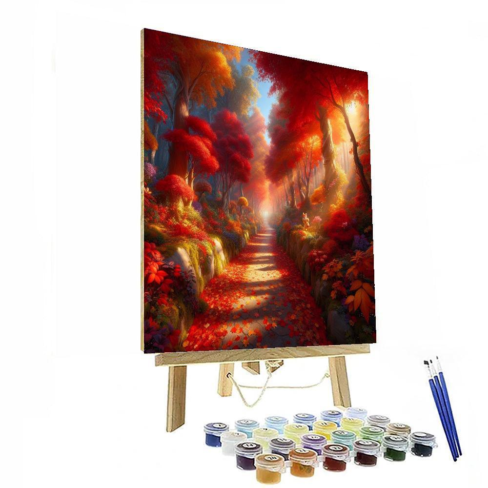 Enchanted Autumn Trail Paint By Color