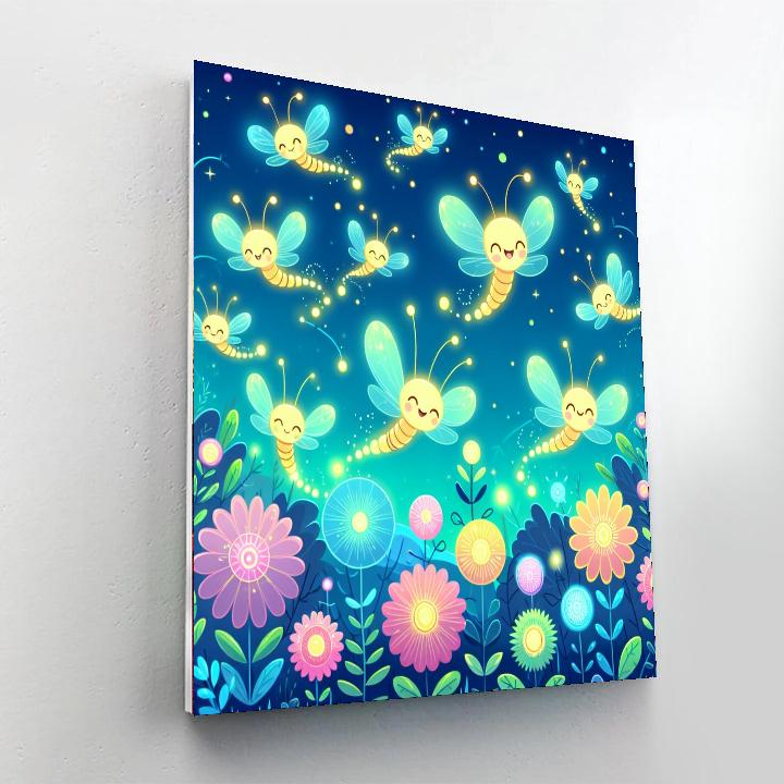 Bright Firefly Festival Numbered Painting Kits