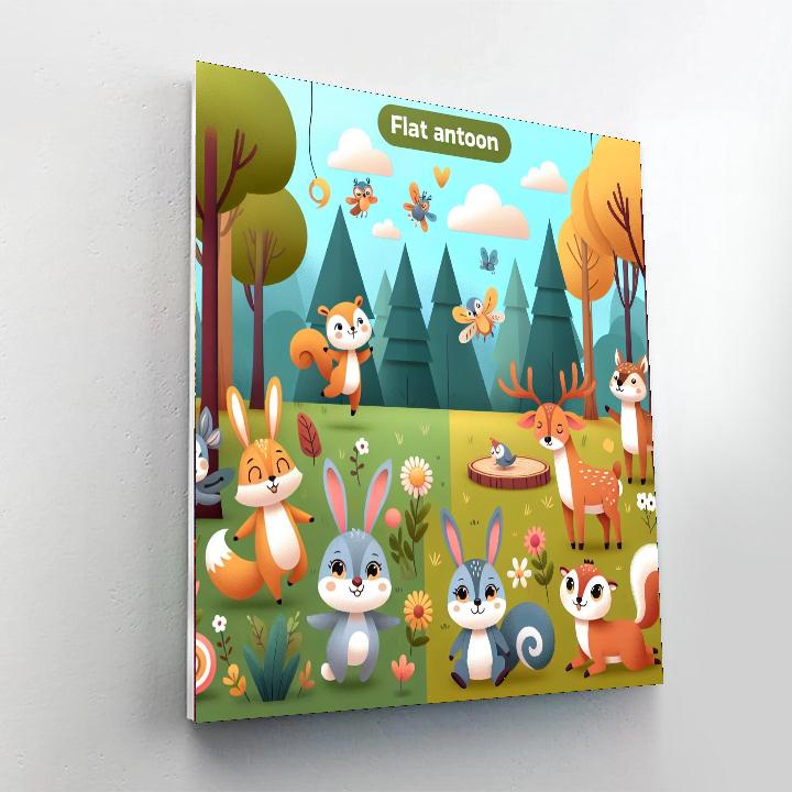 Whimsical Woodland Playtime Painting By Numbers Kit