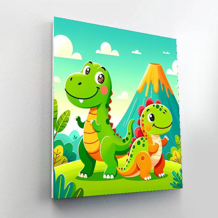 Happy Dino Explorers Paint By Color