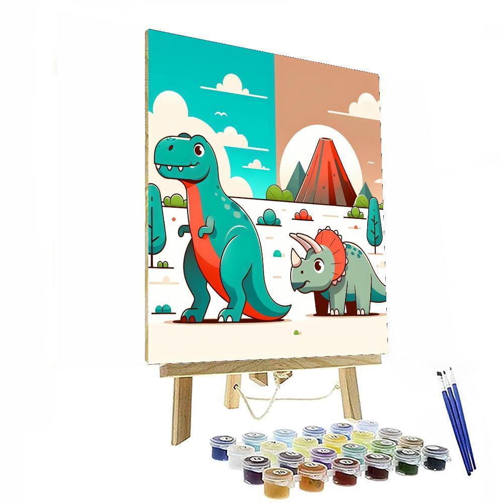 Dino Valley Expedition Paint By Color