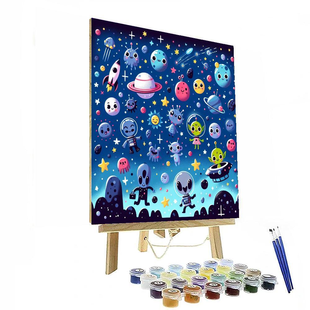 Adventure In Space Exploration Painting Number Kit
