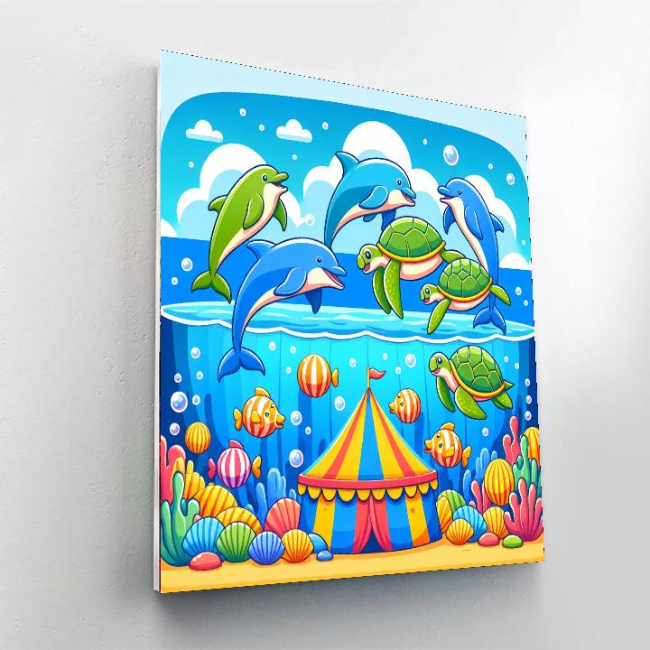 Underwater Circus Spectacle Paint By Number