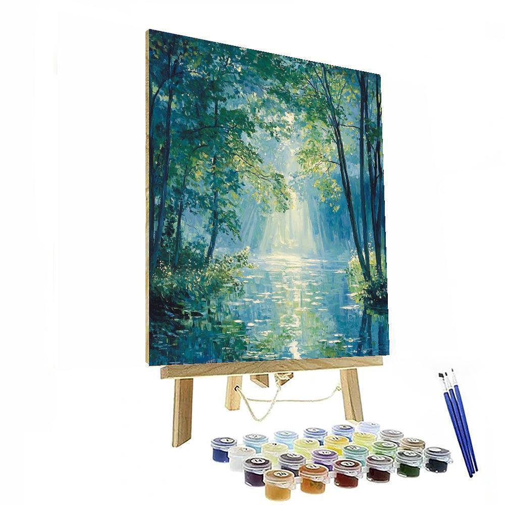 Claude Monet Inspired Enchanted Woodland Dreams  Paint By Numbers Kits