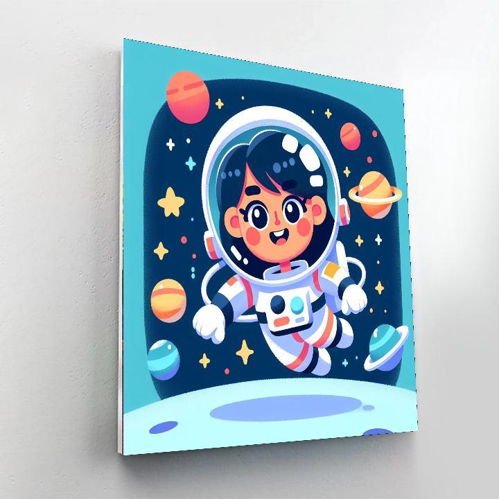 Jolly Astronaut Adventure Paint By Number