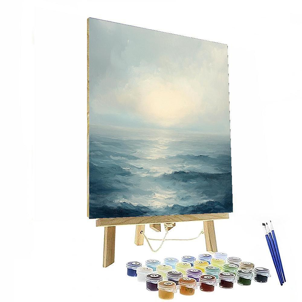 Turner Inspired Turner's Misty Horizon  Number Painting