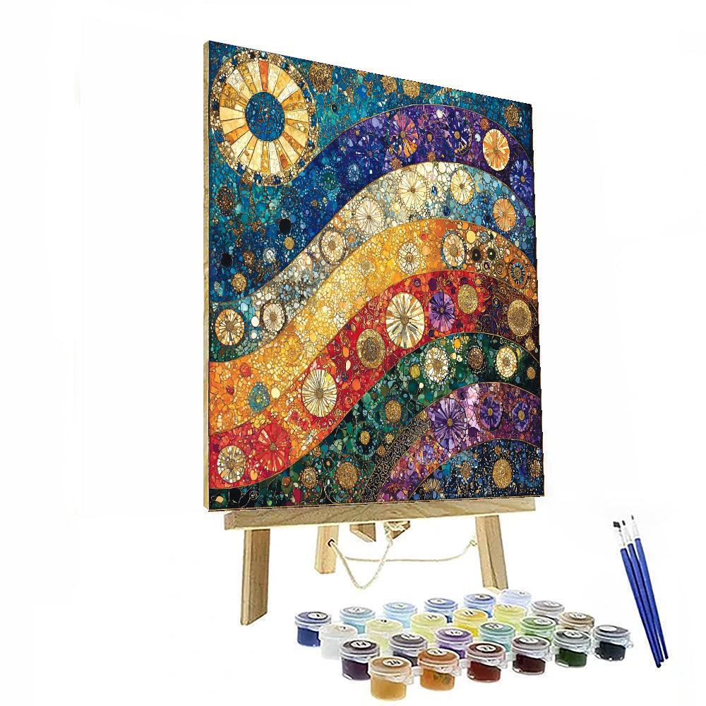 Gustav Klimt Inspired Gilded Patterns  Paint By Numbers Kits