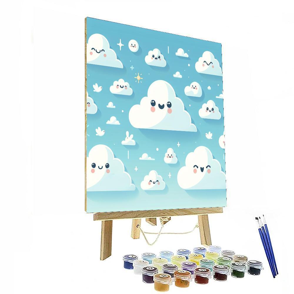 Cheery Clouds Paint By Number