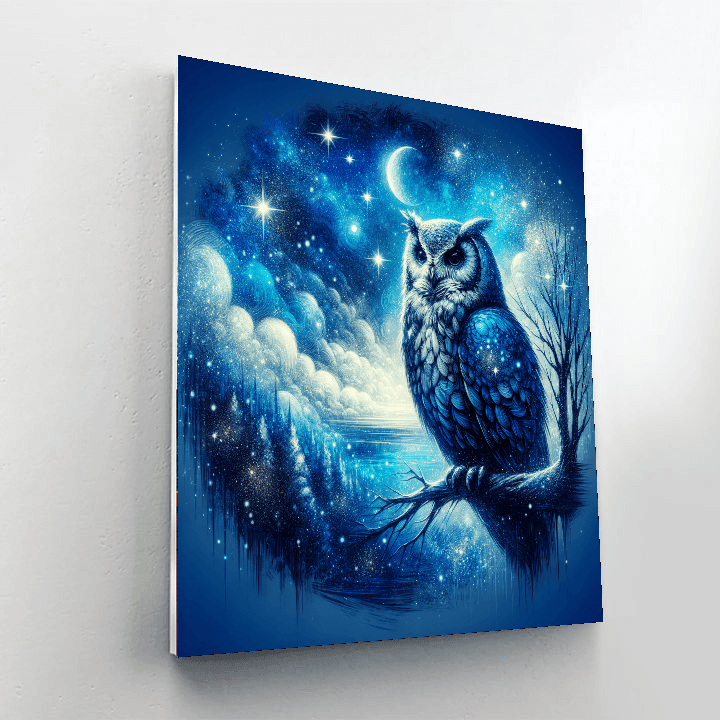 Mystical Night Owl Paint By Numbers Art