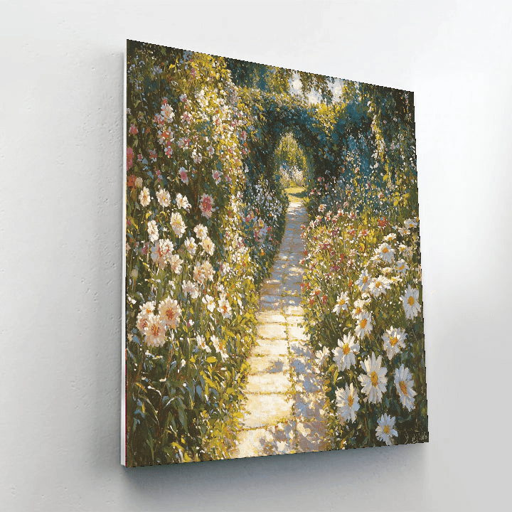 John William Waterhouse Inspired Secret Garden Path  Numbered Painting Kits