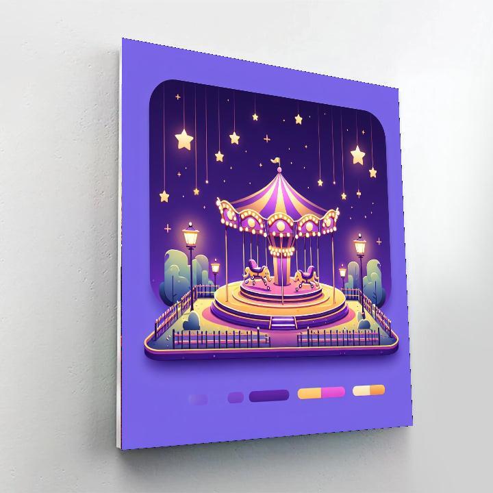 Starlit Night At The Fair Paint By Numbers Art