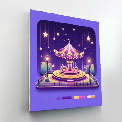 Starlit Night At The Fair Paint By Numbers Art