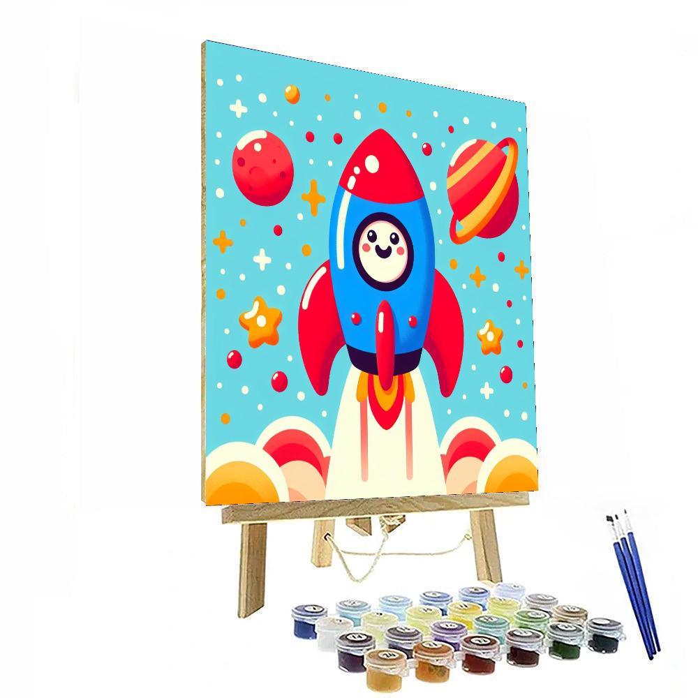 Rocket Space Adventure Paint By Numbers Kits