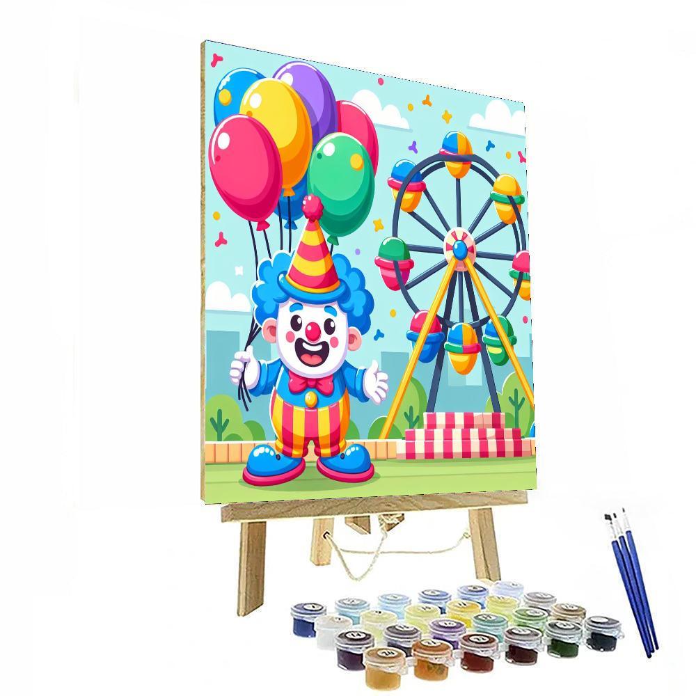 Colorful Carnival Funfair DIY Paint By Numbers