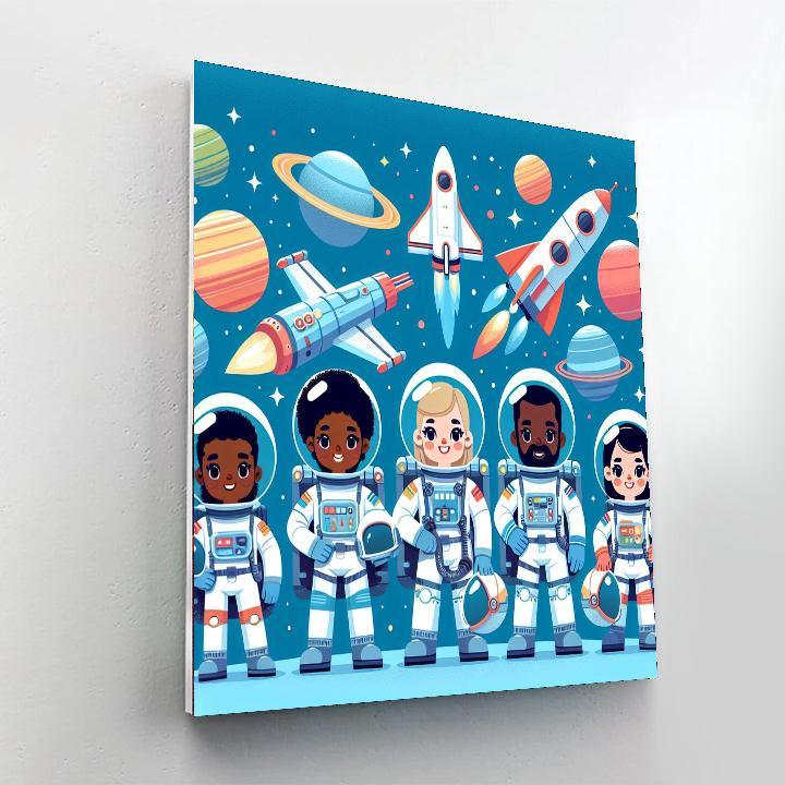 Galactic Rescue Mission Paint By Numbers