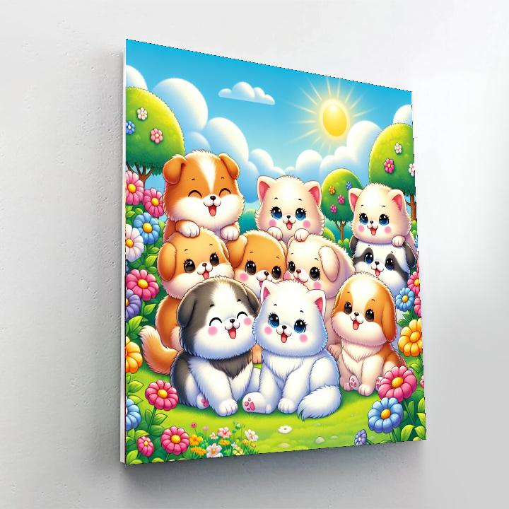 Cuddly Creatures Adventure Number Painting