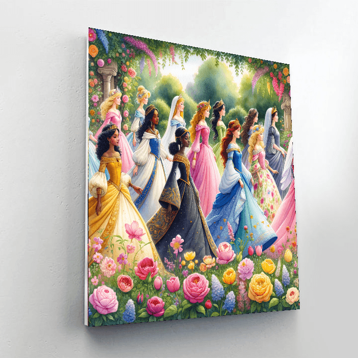 Royal Princesses Paint By Color