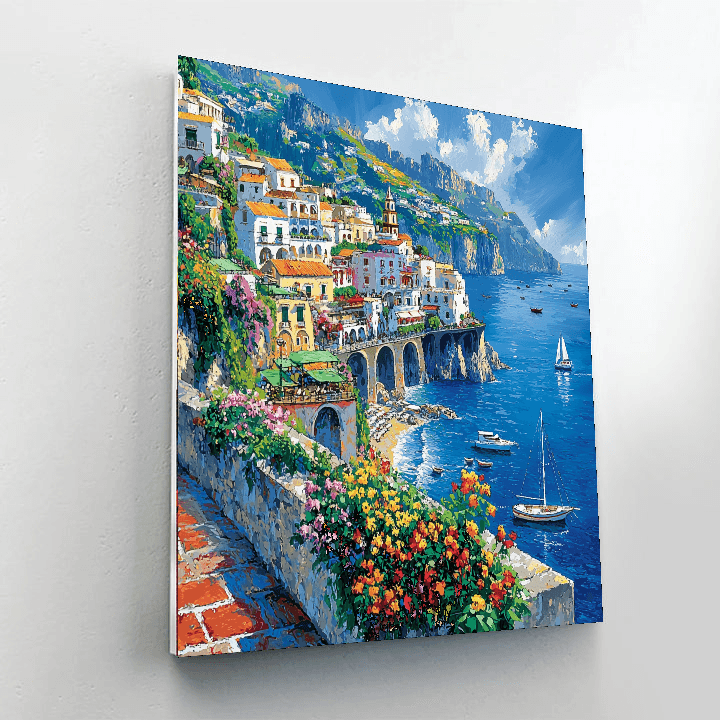 The Amalfi Coast - Campania Paint By Numbers Kits