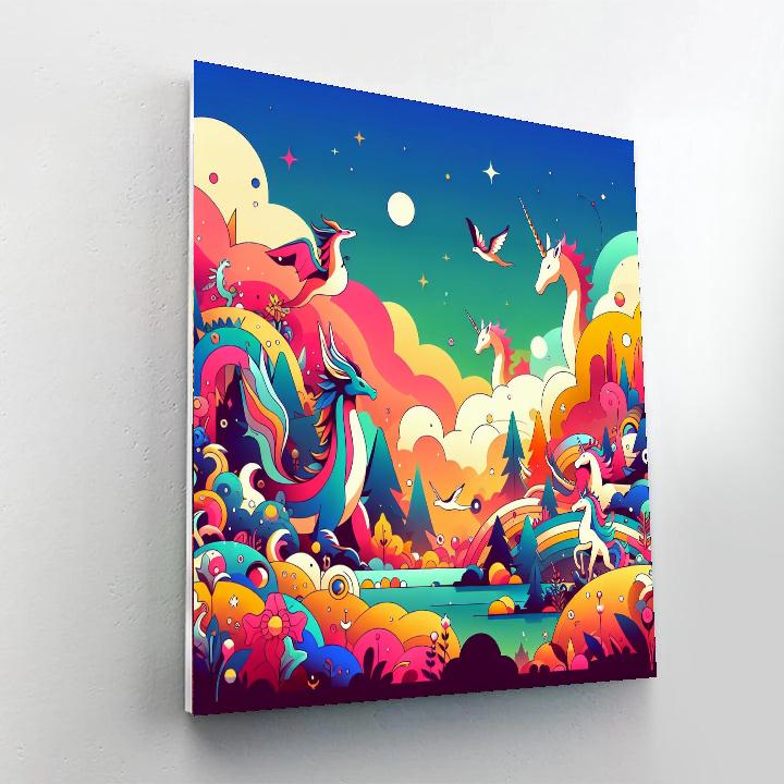 Fantasy World Journey Paint By Numbers Art