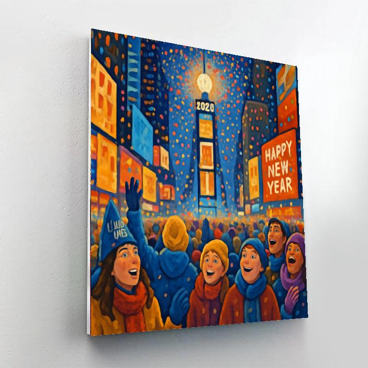 New Year's Eve Ball Drop - United States Painting Number Kit
