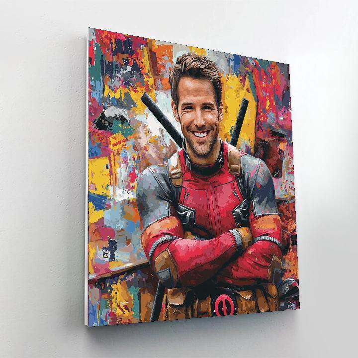 Ryan Reynolds: The Charismatic Anti-hero As Deadpool Numbered Painting Kits