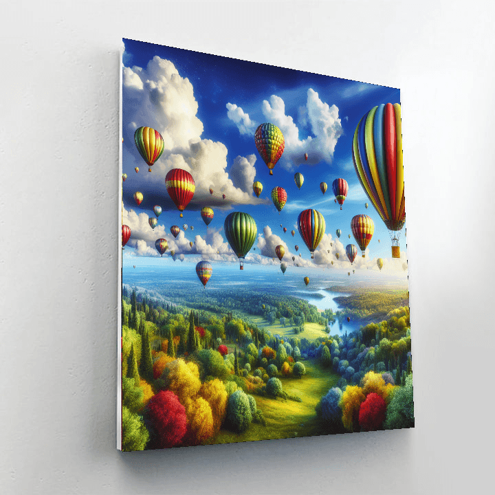 Fantasy Balloon Wonderland Paint By Numbers Art