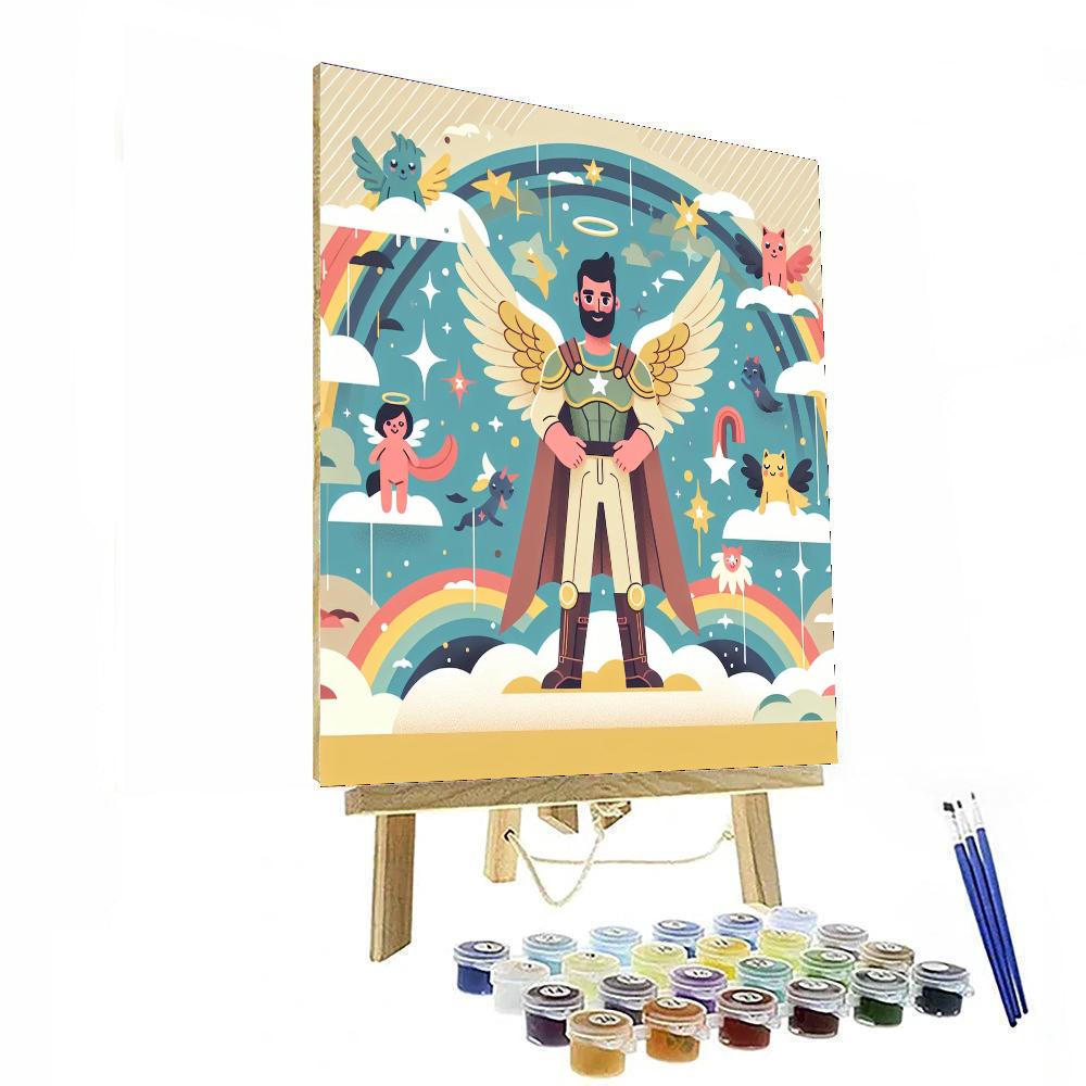 Sky Kingdom's Guardian Painting By Numbers Kit