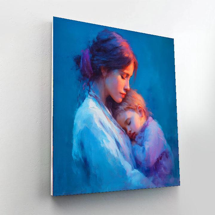 Cuddled In Love Number Painting