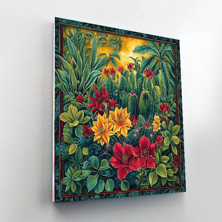 Frida Kahlo Inspired Resilient Cactus Symphony  Painting By Numbers Kit