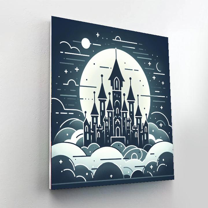 Moonlight Castle Magic DIY Paint By Numbers