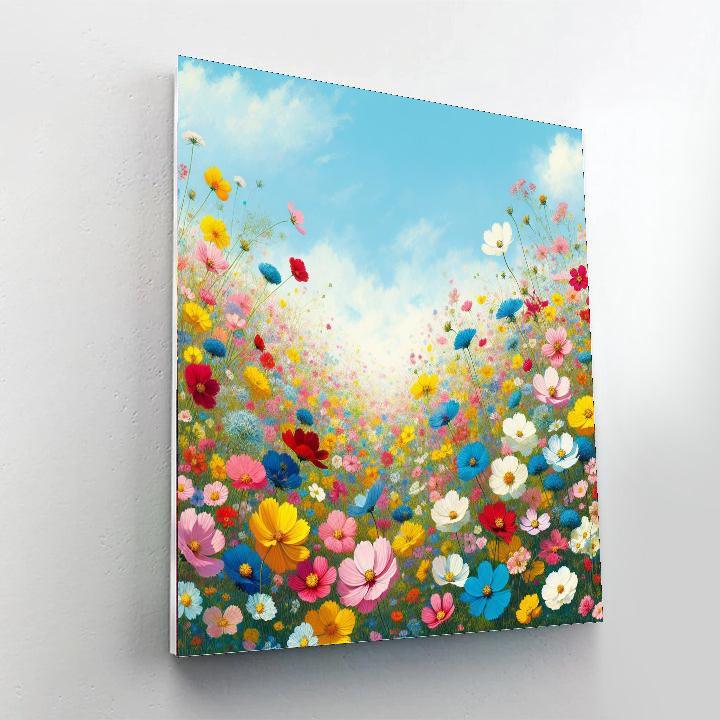 Wildflower Meadow In Bloom DIY Paint By Numbers