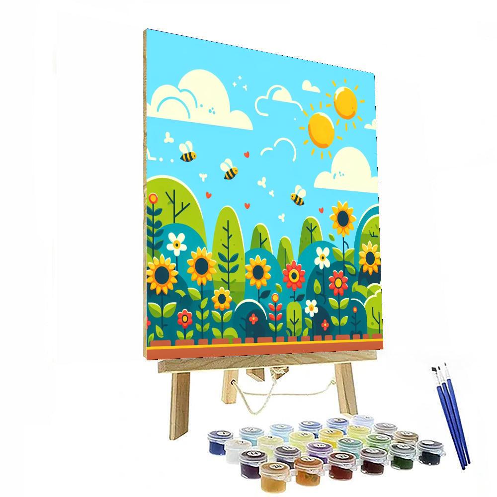 Sunflower Smile Number Painting