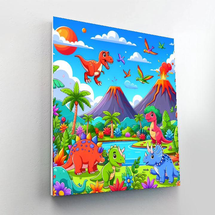 Dino Playland Adventure Paint By Numbers Kits