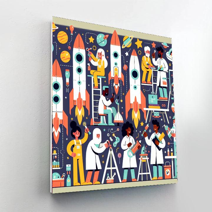 Rocket Builders Paint By Number