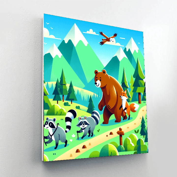 Mountain Explorer's Trail Paint By Number