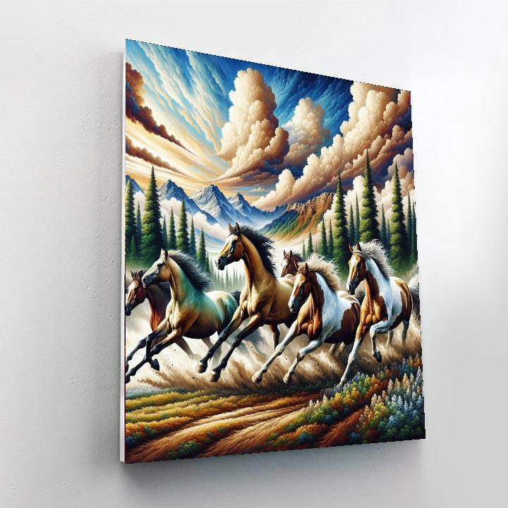 Majestic Horse Harmony Paint By Numbers Art