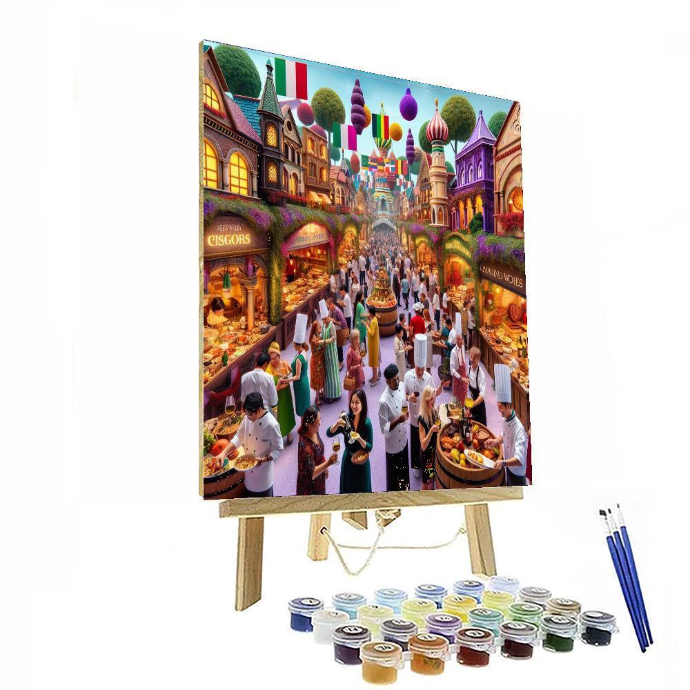 Epcot International Food And Wine Festival - Usa Paint By Numbers Art