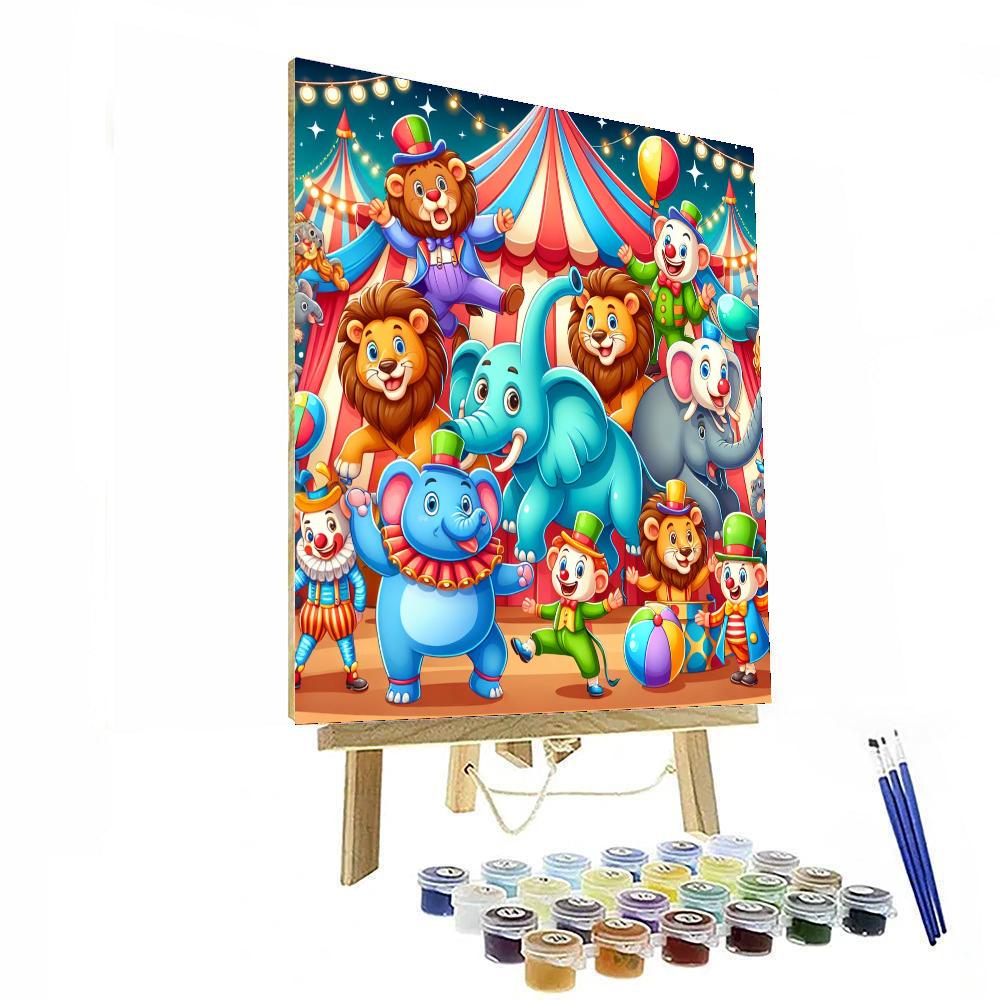 Fantastic Animal Circus Paint By Numbers