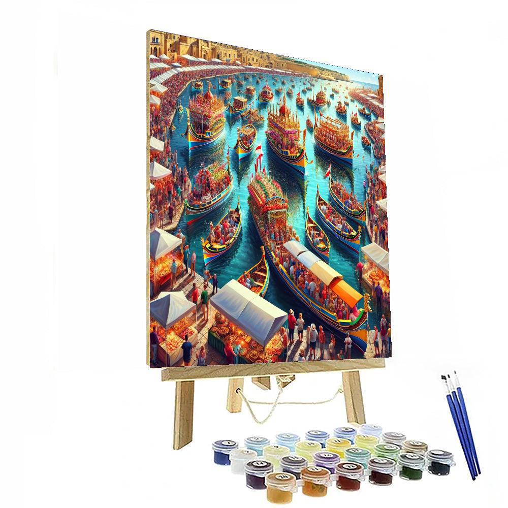 Luzzu Festival - Malta Painting Number Kit