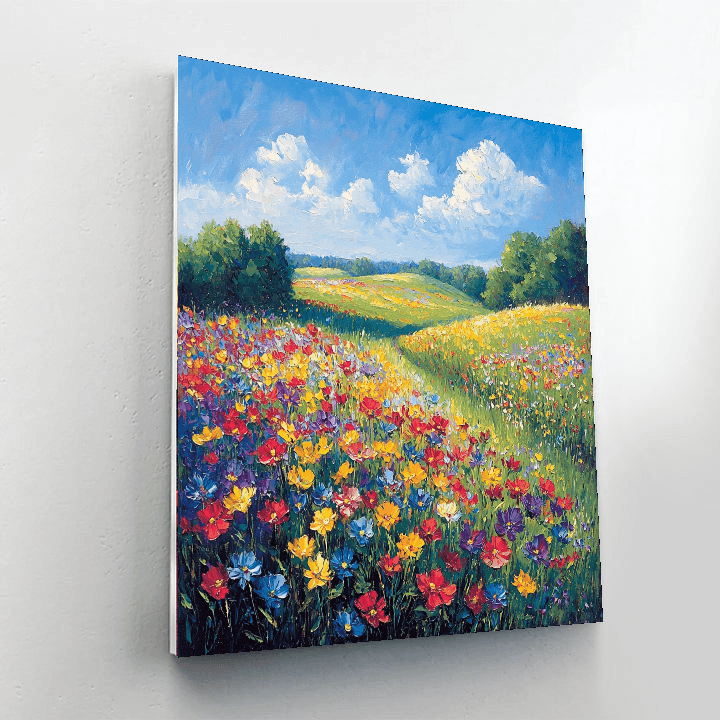 Claude Monet Inspired Serene Meadow  Paint By Numbers