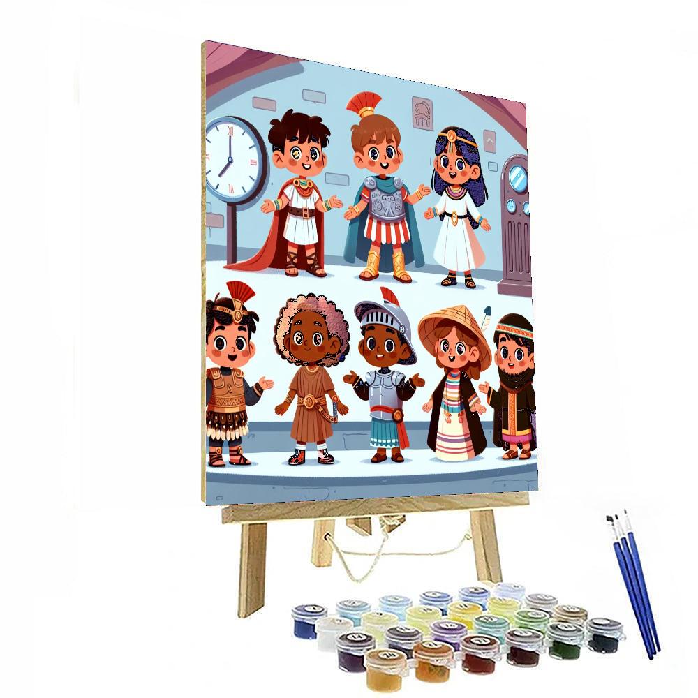 Epic Adventure In Time Painting Number Kit