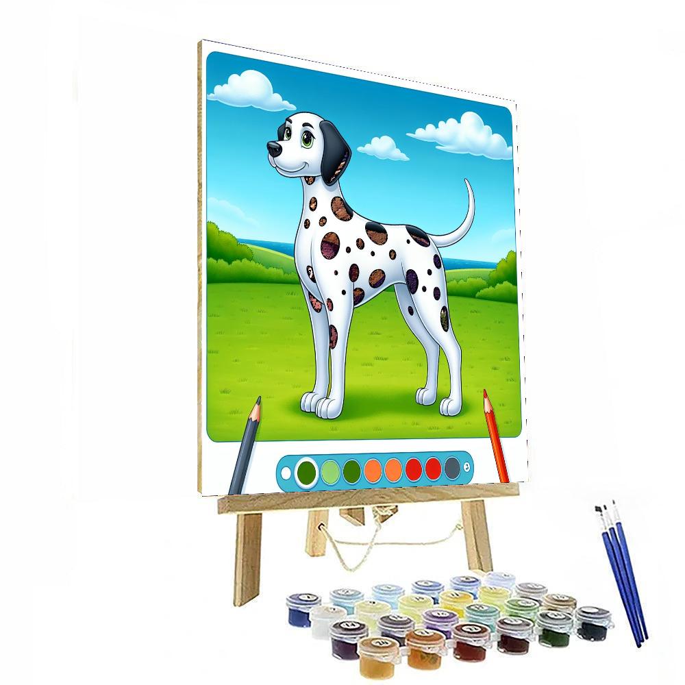 Dapper Dalmatian Paint By Numbers Art