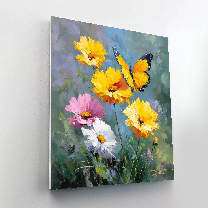 Harmony In The Butterfly Garden Painting Number Kit