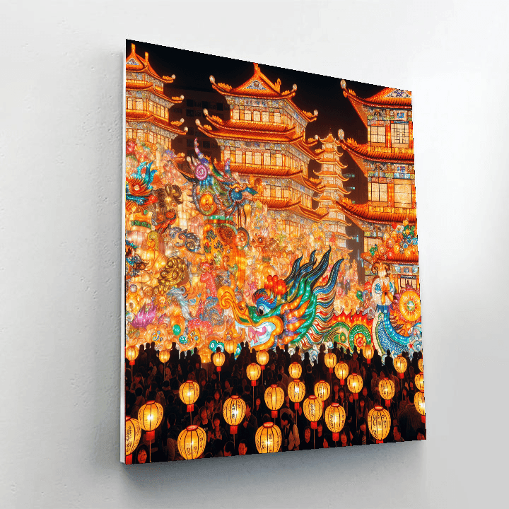 Taiwan Lantern Festival - Taipei Paint By Numbers Art