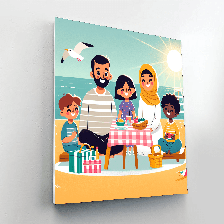 Seaside Picnic Day Paint By Number