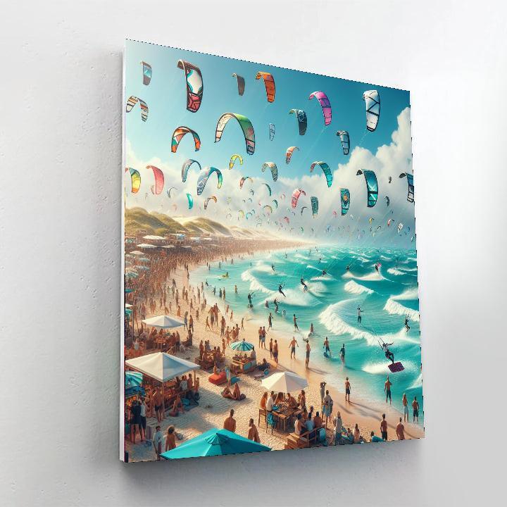 Kitesurf World Cup - Germany Painting By Numbers Kit